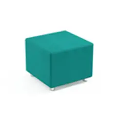 Pouff Quadrato  H 45 Cm Verde Acqua Per Ambienti Scolastici Innovativi