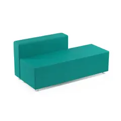 Pouff Con Spalliera H45 Cm - Verde Acqua Per Ambienti Scolastici Innovativi