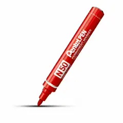 Marker Punta Tonda Pentel N50 Rosso