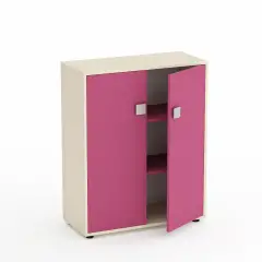 Mobile Kubò Betulla 2 Ante H 110 Cm - Ante Fucsia | Conforme CAM