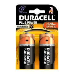 Pile Duracell Pluspower 2 Pezzi Torcia (D)