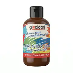 Tempera Acrilica Giodicolor - 500 ml - Marrone