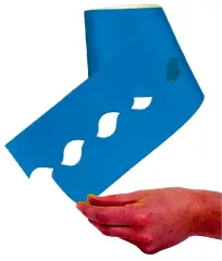 Bordo in Carta a Onde Azzurro 15 Mt x  5.7cm