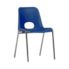 Sedia Kastilene Impilabile H 38 Cm - Blu, Per Ambienti Scolastici