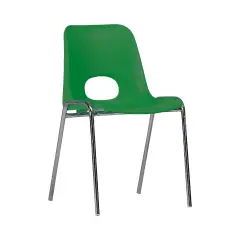 Sedia Kastilene Impilabile H 42 Cm - Verde,Per Ambienti Scolastici