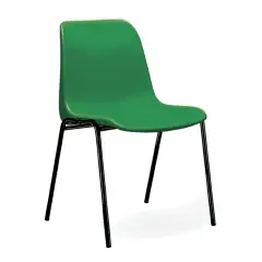 Sedia Per Adulti Impilabile Helene Altezza 46 Cm Verde Per Ambienti Scolastici