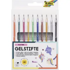 Astuccio10 Penne Inchiostro Gel Glitter