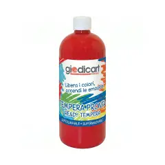 Tempera Pronta Giodicolor 1000 ml Rosso Scarlatto