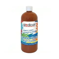 Tempera Pronta Giodicolor 1000 ml Terra di Siena Bruciata