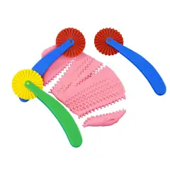 Set 3 Rotelle Cutter per Plastilina – Taglio Zig-Zag