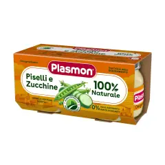 Omogeneizzato Verdure 2x80 gr. Piselli e Zucchine