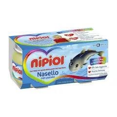 Omogenizzato Pesce Nipiol gr. 80x2 Filetti di Nasello con Patate