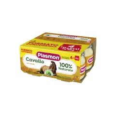 Omogeneizzato di Cavallo Plasmon - 4x80 Gr - Gusto Delicato e Nutrizione Garantita