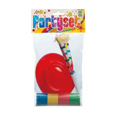 Party Set Cappellino, Trombetta e Stelle Filanti – Accessori Festivi