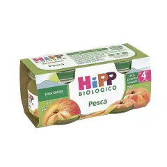 Omogeneizzato Frutta Bio gr.80x2 Mela Pesca