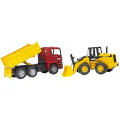 Camion Man Tga con Pala Meccanica Scala 1:16