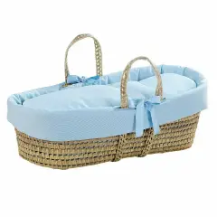 Cesta Palma Piquet con Piumetto Celeste