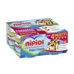 Omogenizzato Nipiol gr. 80x4 Pollo Vitello
