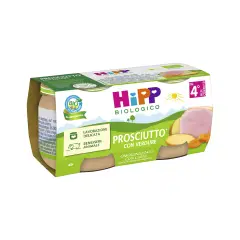 Omogeneizzato Carne Bio Hipp gr. 80x2 Prosciutto Cotto con Verdure