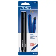 Penna Tratto Pen – 2 Pezzi Nero, Scrittura Precisa e Versatile