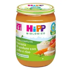 Hipp Pappa Completa Bio 190g – Fantasia di Verdure con Pollo e Riso