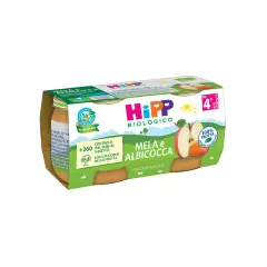 Hipp Omogeneizzato Frutta Bio gr.80x2 Albicocca Mela