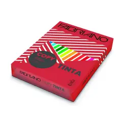 Carta Copy Tinta Fabriano A4 200 g/m² – 100 Fogli, Colore Rosso
