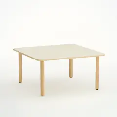 Tavolo Forma Quadrato H 52 Misura 2 - Magnolia Per Scuola Dell'infanzia - Conforme CAM