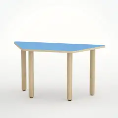 Tavolo Scuola Infanzia Trapezio Forma Misura 3 Glicine