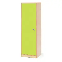 Mobile Scuola Infanzia Forma Colonna con Anta Sinistra Verde