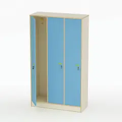 Mobile Scuola Spogliatoio Insegnante Forma Ante Blu Orizzonte - Conforme CAM