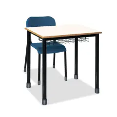 Banco Monoposto 600 - Sottopiano In Griglia H 76 Cm. Per Ambienti Scolastici - Conforme CAM