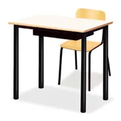 Banco Monoposto 600 - Sottopiano In Lamiera H 64 Cm. Per Ambienti Scolastici.  - Conforme CAM