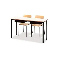 Banco Biposto 600 - Sottopiano In Lamiera H 76 Cm. Per Ambienti Scolastici - Conforme CAM