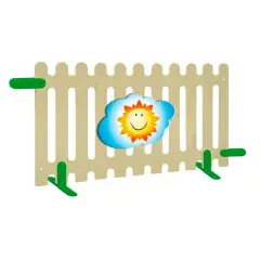 Divisorio per Asilo Nido e Scuola dell’Infanzia Staccionata con Decoro Sole – 150 cm