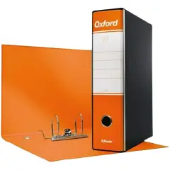 Registratore con Custodia Meccanismo a Leva Oxford Dorso 8 Arancio