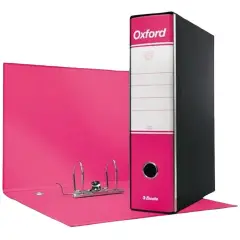 Registratore con Custodia Meccanismo a Leva Oxford Dorso 8 Fuxia