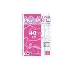 Ricambi Forati Rinforzati Pigna - Rigatura A (1ª e 2ª Classe Primaria)