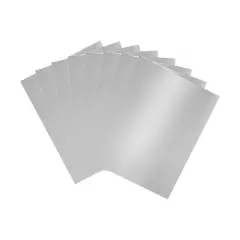 Cartoncino Colorato Liscio Argento 200 gr/mq., 50x70 cm • 10 Fogli