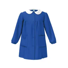 Grembiule Bambina Scuola Senza Ricamo Blu 9 Anni