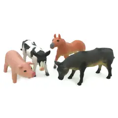 Grandi Animali della Fattoria 20/25 cm. 4 Pezzi Assortiti