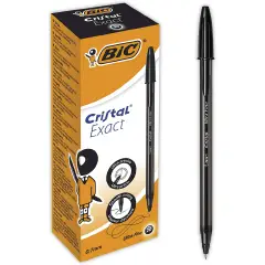 Penna BIC Cristal Exact Nera – Punta fine 0,7 mm