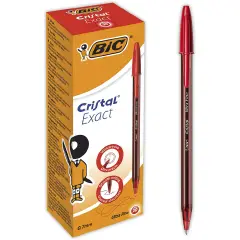 Penna BIC Cristal Exact Rossa – punta fine 0,7 mm