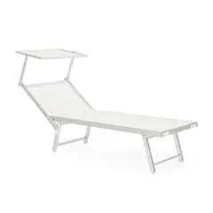 Lettino Cross Bianco con Tetto