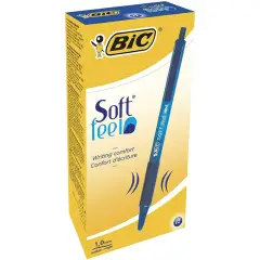 Penna Bic Soft Feel Clic Grip Blu
