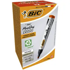 Marcatore BIC Marking 2000 – Punta Tonda Rosso ECOlutions