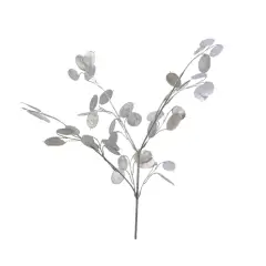 Ramo Silver Dollar Effetto Spray Champagne 75 cm – Decorazioni Natalizie Raffinate