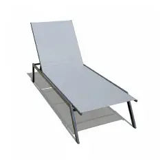 Lettino Playa Antracite – Lettino Prendisole da Giardino Elegante e Resistente