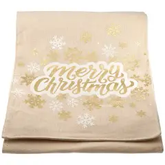 Tovaglia Natalizia, Table Runner Gold 183x35,5cm.