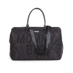 Mommy Bag Borsa Fasciatoio con Materassino Trapuntata Nera